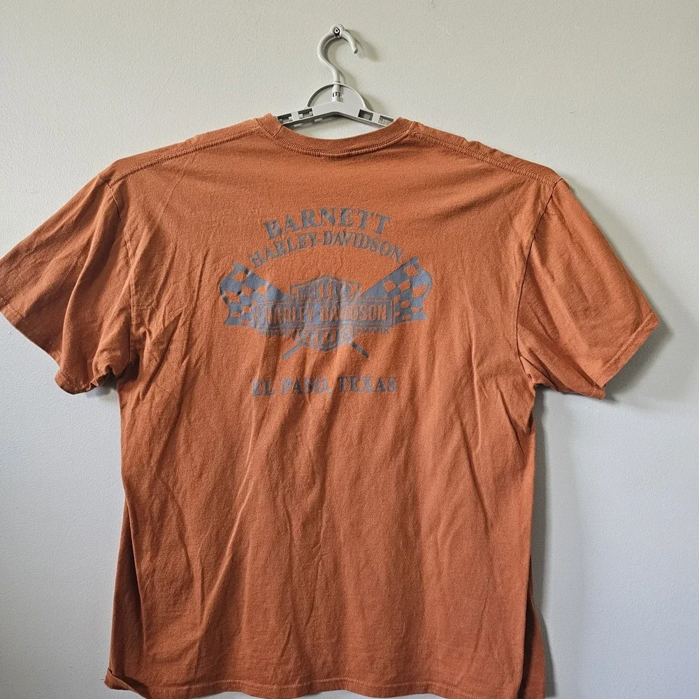 Harley-Davidson T-Shirt Men's Size XXL Orange El Paso TX - Picture 5 of 8